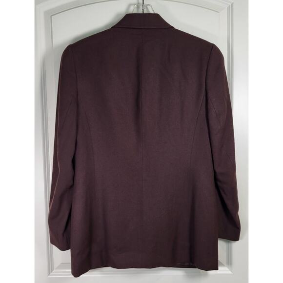 Vintage Talbots Brown 100% Wool Blazer and Short Skirt Suit Set – Size 8 - Picture 9 of 14